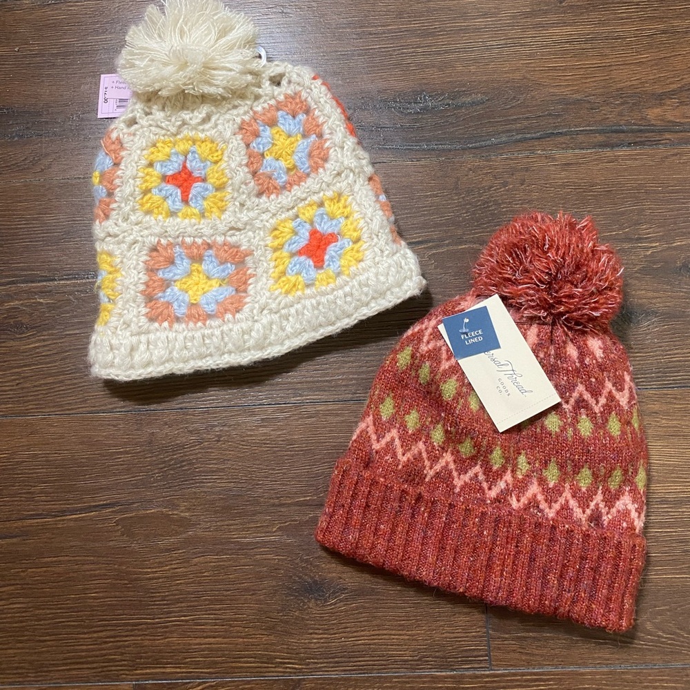 NWT Pair of Beanies